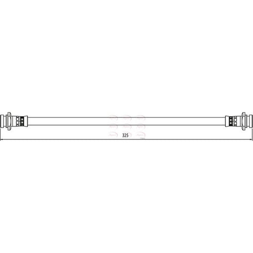 Apec Brake Hydraulic Hose Line Rear fits Suzuki Swift III 2010-2017 1.2 1.3