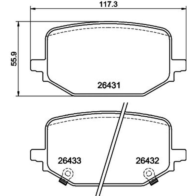 Mintex Rear Brake Pad Set fits Ford Usa Explorer 2019 on 3.0