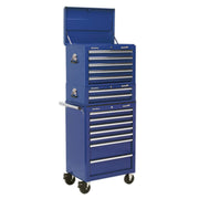 Sealey Topchest Mid-Box & Rollcab Combination 14 Drawer with Ball-Bearing Slides Sealey  - Dynamic Drive