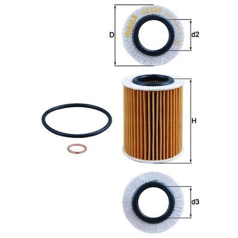 Mahle Engine Oil Filter OX 825D