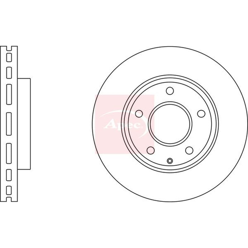 Apec Front & Rear Brake Discs & Pads fits Mazda 3 2013-2019 1.5 1.6