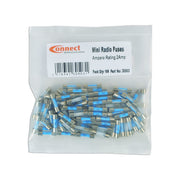 Connect Mini Glass Radio Fuses 2A, 100pc 30503 Tool Connection - Dynamic Drive