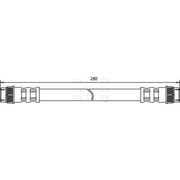 Apec Brake Hydraulic Hose Line Rear fits Citroën Berlingo First 1996-2011