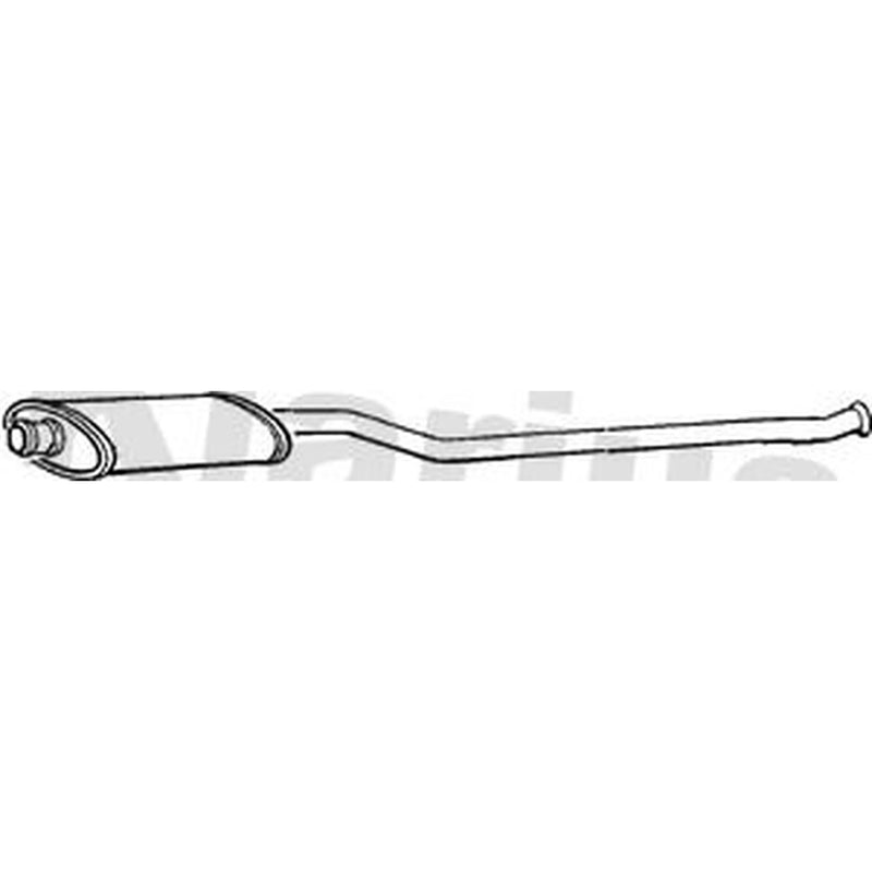 Klarius Box With Centre Pipe Centre fits Citroën Xsara 1999-2005 2.0