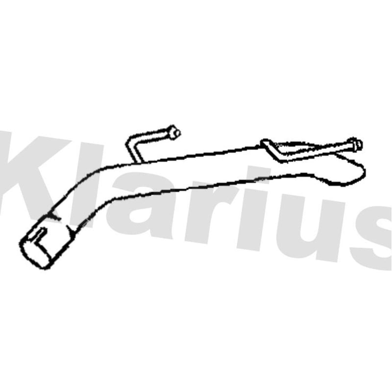 Klarius Exhaust Pipe OD fits Opel Adam 2012-2019 1.2