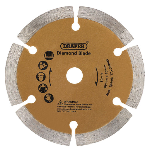 Draper 89mm Diamond Blade for Draper Storm Force Mini Plunge Saw 25976 Draper - Dynamic Drive