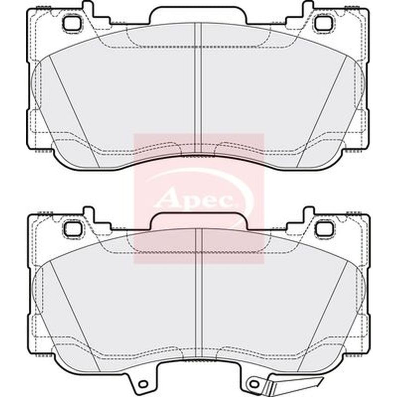 Apec Front Brake Pad Set fits Ford Usa Mustang 2010 on 5.0