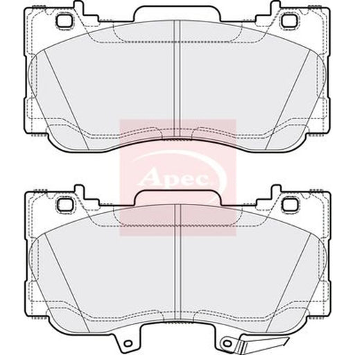 Apec Front Brake Pad Set PAD2112