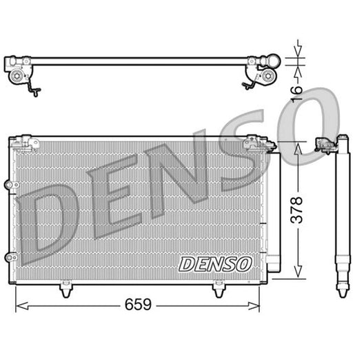 Denso Air Conditioning Condenser fits Toyota Camry 2001-2006 2.4 3.0
