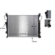 Mahle Engine Radiator fits Mercedes-Benz S-Class 1998-2013