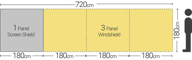 Quest Screen Shield Windbreak (1 panel) Quest Leisure - Dynamic Drive