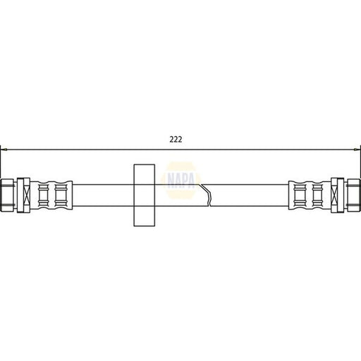 NAPA Brake Hydraulic Hose Line inner NBH1424