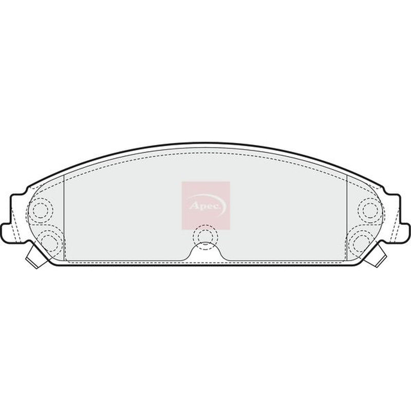 Apec Front Brake Vented Discs & Pads fits Chrysler 300C 2004-2023 3.0 3.5 5.7