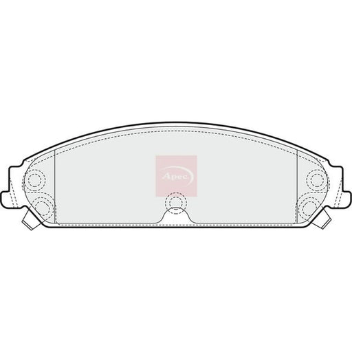 Apec Front Brake Pad Set PAD1557