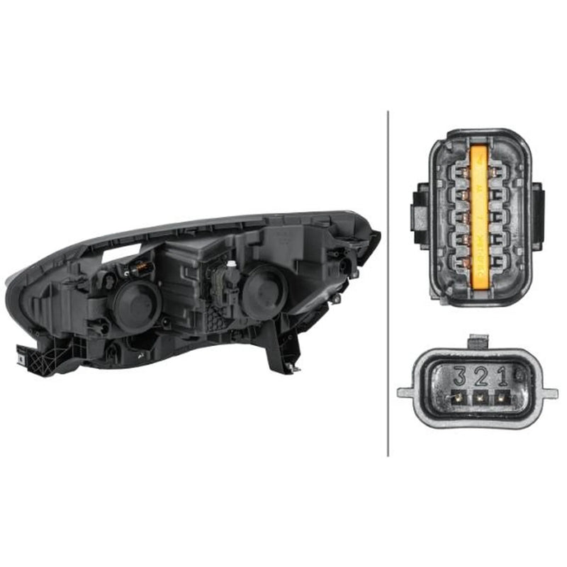 Hella Headlight Headlamp PY21W Right fits Renault Grand Scénic IV 2016-2023