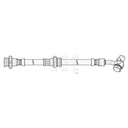 Apec Brake Hydraulic Hose Line Front Right fits Nissan Qashqai II 2013-2015