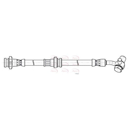 Apec Brake Hydraulic Hose Line Front Right fits Nissan Qashqai II 2013-2015