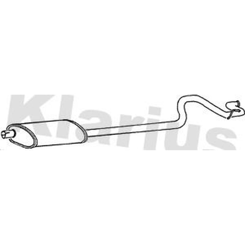 Klarius Box With Tail Pipe Rear fits Ford Transit 1994-2000 2.5
