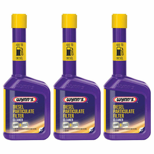 3x Wynns Diesel Particulate Filter DPF Cleaner Regenerator Ultra Fast 325ml Wynns - Dynamic Drive