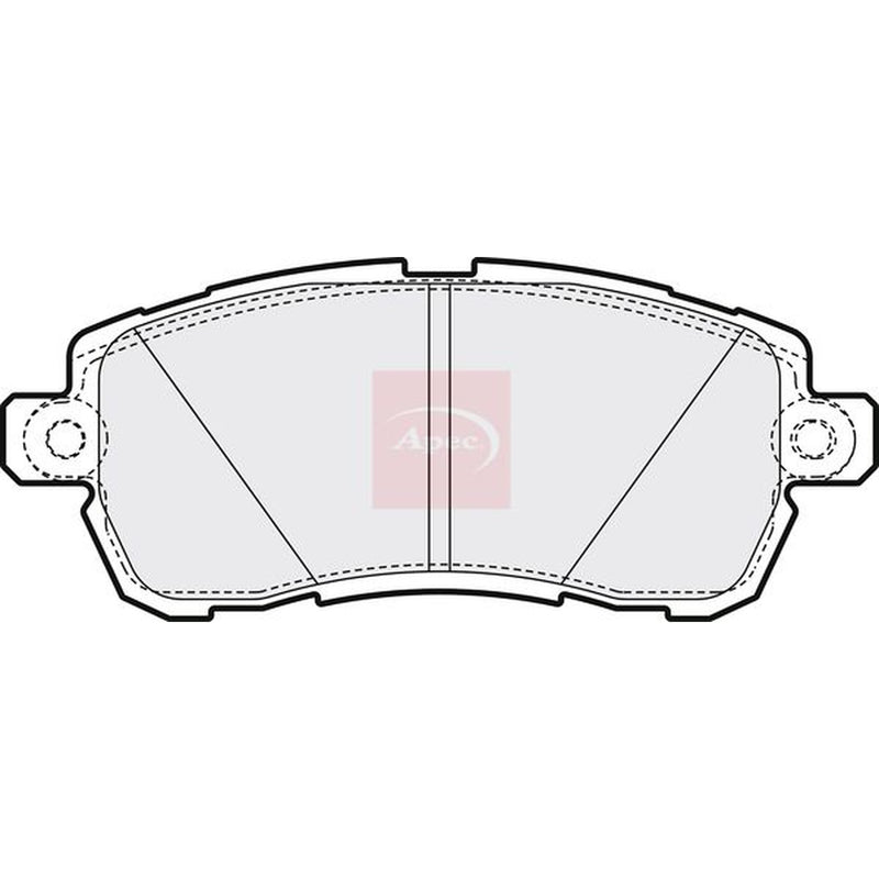 Apec Front Brake Pad Set fits Ford Ka+ III 2016-2020 1.2 1.5