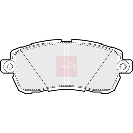 Apec Front Brake Pad Set fits Ford Ka+ III 2016-2020 1.2 1.5
