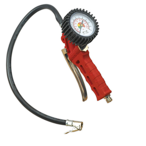 Sealey Tyre Inflator with Clip-On Connector SA9302 Sealey - Dynamic Drive