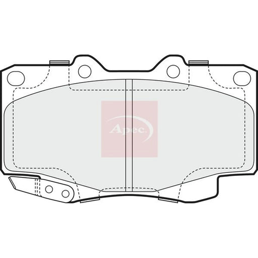 Apec Front Brake Pad Set PAD1600