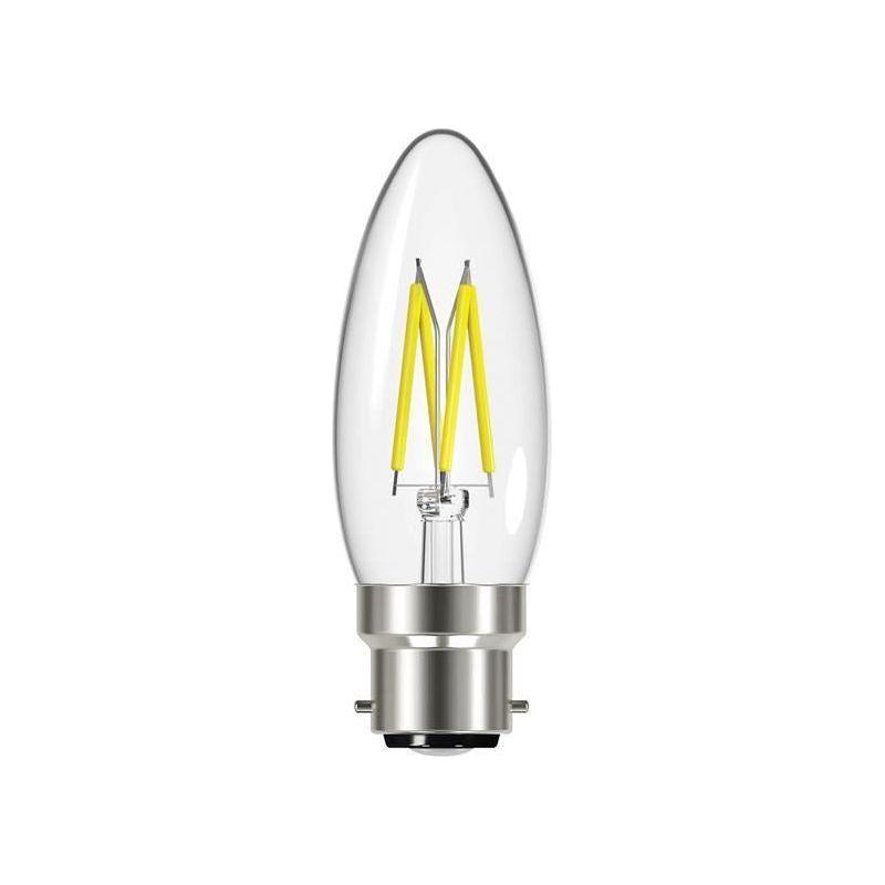 Energizer® LED BC (B22) Candle Filament Dimmable Bulb, Warm White 470 lm 4W Energizer® - NN4 Online