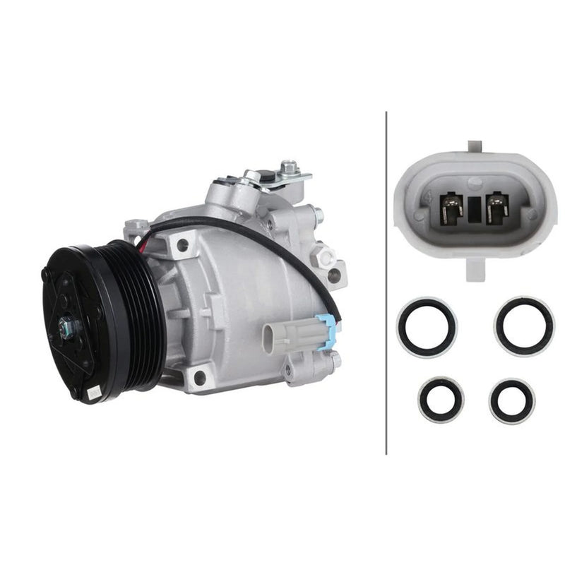 Hella Air Conditioning Compressor fits Chevrolet Aveo 2011 on 1.6