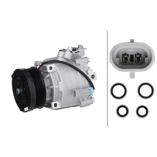 Hella Air Conditioning Compressor fits Chevrolet Aveo 2011 on 1.6