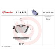 Brembo Rear Brake Pad Set fits Alfa Romeo 145 1994-2001 1.4 1.6 1.7 1.8 1.9 2.0