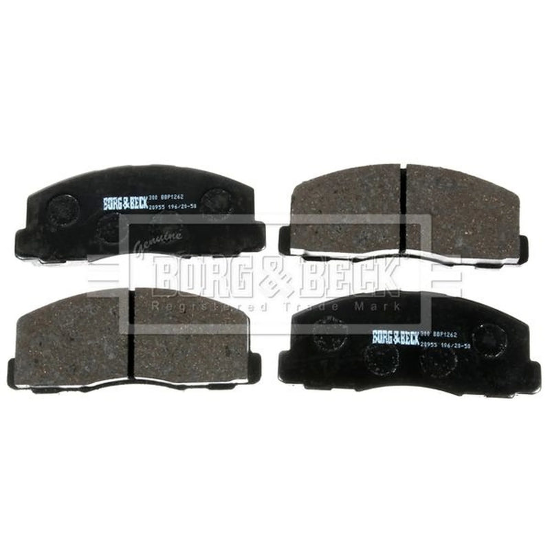 Borg & Beck Front Brake Discs & Pads fits Mitsubishi Galant 1987-1992 1.8 2.0
