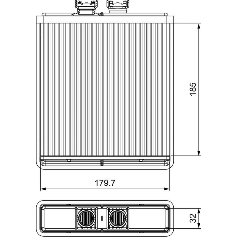 Valeo Heater Matrix Core Heat Exchanger Front 812319