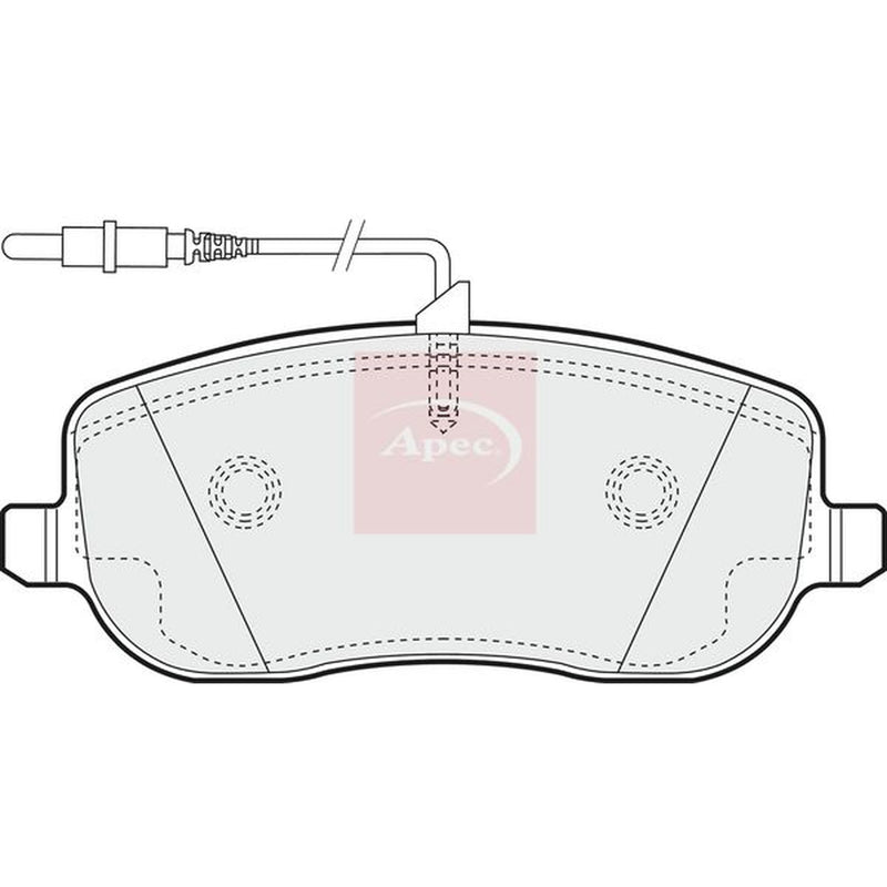 Apec Front Brake Pad Set fits Citroën C8 2002-2009 2.0 2.2