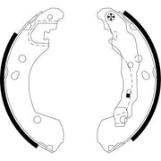 Mintex Brake Shoe Set Axle Kit fits Nissan Micra C+C III 2005-2010 1.4 1.6