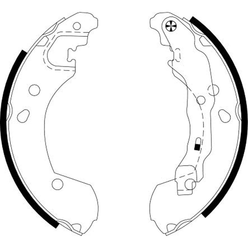 Mintex Brake Shoe Set Axle Kit fits Nissan Micra C+C III 2005-2010 1.4 1.6