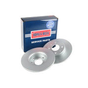 Borg & Beck Front & Rear Brake Discs & Pads fits Fiat 500 C 2011 on 1.4