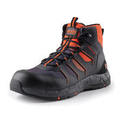 Scruffs Glide Safety Boot Black / Orange Size 7 / 41 Scruffs - Dynamic Drive