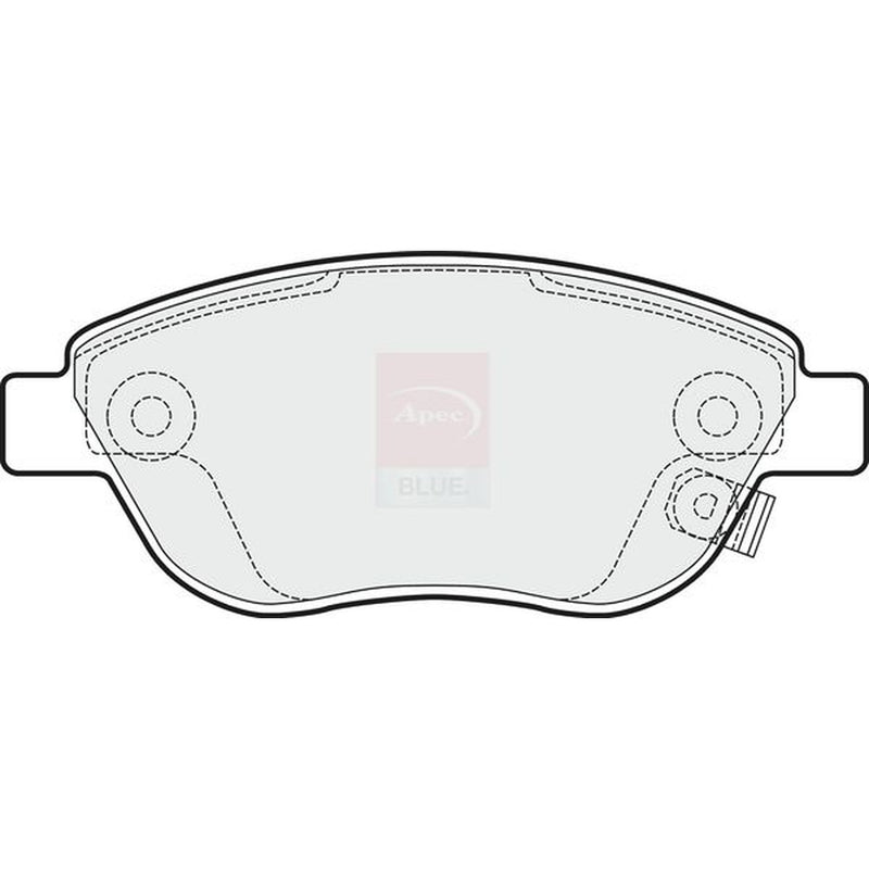 Apec Front Brake Pad Set fits Opel Corsa D 2006-2014 1.3