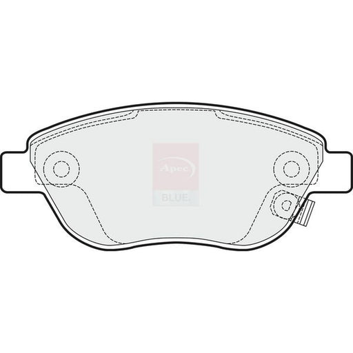 Apec Front Brake Pad Set fits Opel Corsa D 2006-2014 1.3
