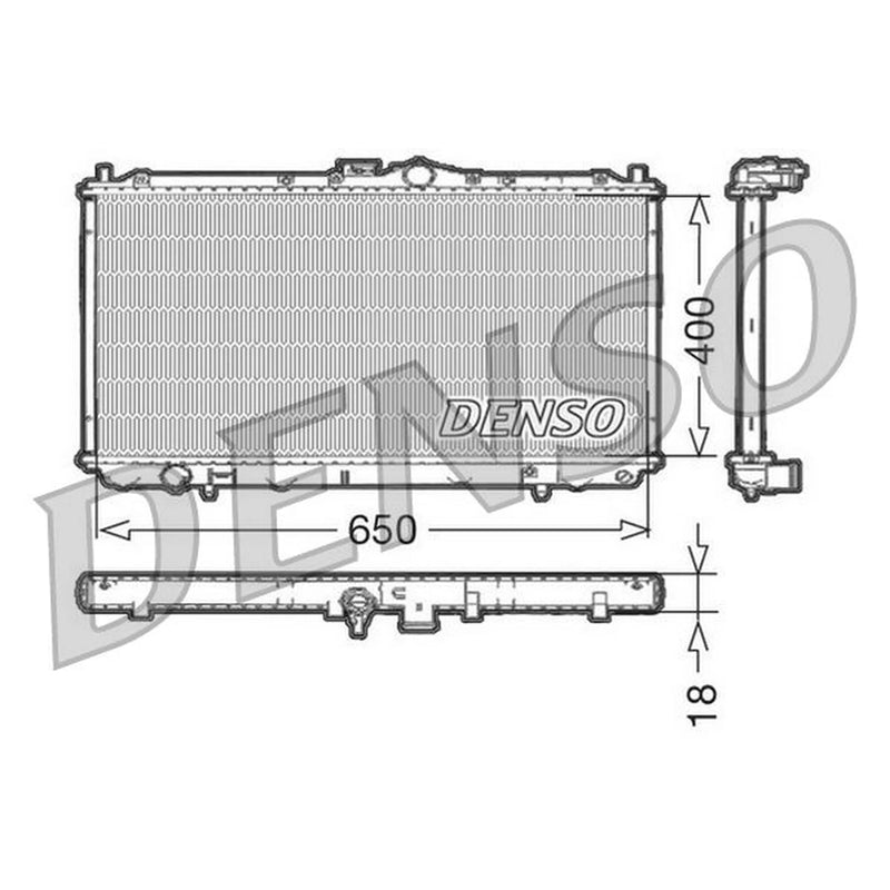 Denso Engine Radiator fits Mitsubishi Carisma 1995-2006 1.6 1.8 1.9