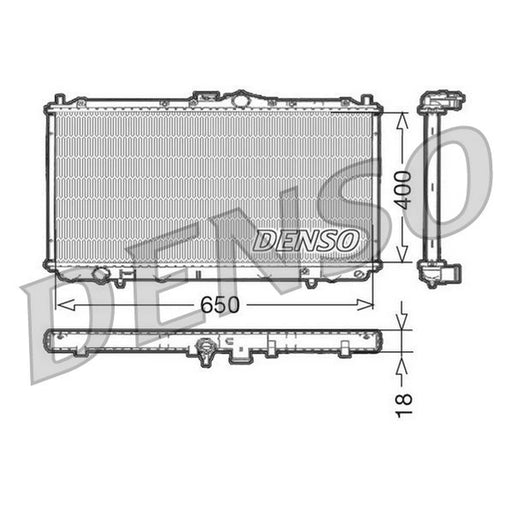 Denso Engine Radiator fits Mitsubishi Carisma 1995-2006 1.6 1.8 1.9