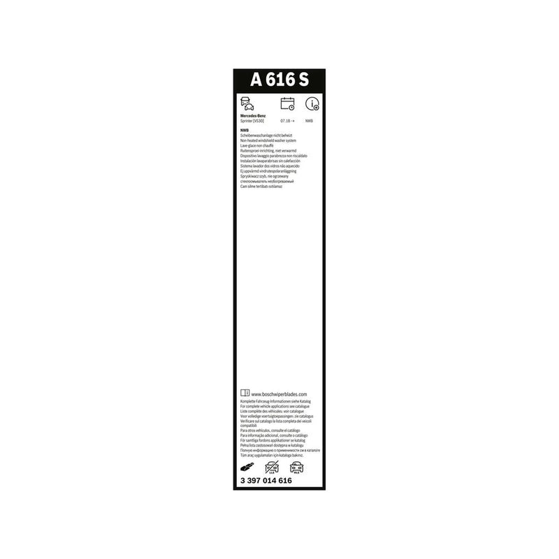 Bosch Aerotwin Wiper Blade Set 650mm + 600mm — fits Mercedes-Benz Sprinter 3,5-T