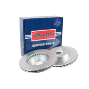 Borg & Beck Front Brake Discs & Pads fits VW Transporter Bus 1975-1979 2.0