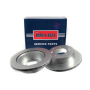Borg & Beck 2 x Vented Brake Discs fits Kia Sorento I 2006-2011 2.5 3.3