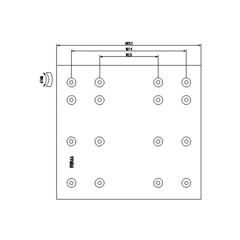 DON Don Cv Brake Lining Set fits Foden Trucks Alpha 1998-2007