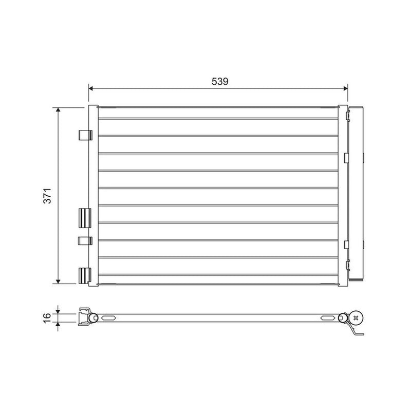 Valeo Air Conditioning Condenser 822713