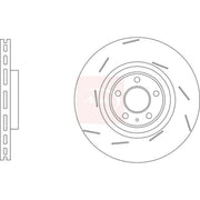Apec 2 x Slotted/Internally Vented Brake Discs fits Porsche Macan 2014-2018 3.0