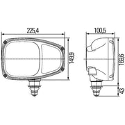 Hella Headlight Headlamp H7/H3 Left