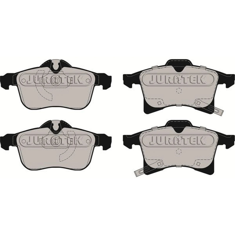 Juratek Front Brake Pad Set fits Opel Adam 2014-2019 1.4